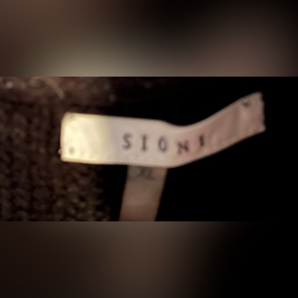 Sioni Black & Grey Long Cardigan Sweater - Picture 3 of 3